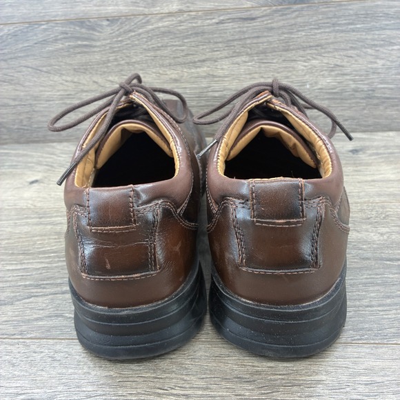 Dockers Pro Style Mens Brown Leather Oxford Dress Shoes Lace Up Comfort 13M